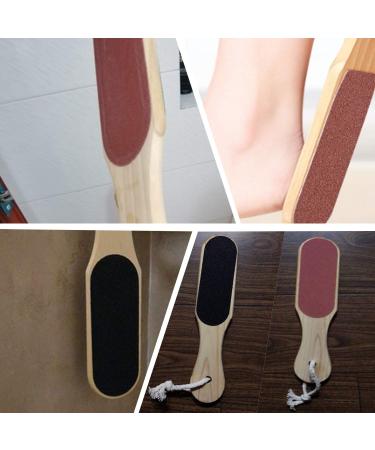 Honbay 2PCS Double Sided Wood Foot Files - Foot Scraper for Callus & Dead Skin Removal - Pedicure Scrubber Tool (10 Inch) - Buy Online on GoSupps.com