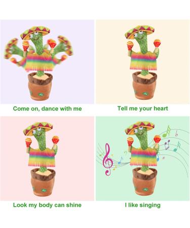 MAIGO Dancing Cactus Toy - Interactive Talking, Singing, Dancing Baby Cactus Toy with 120 Songs and Repeat-What-You-Say Feature - Buy Online on GoSupps.com