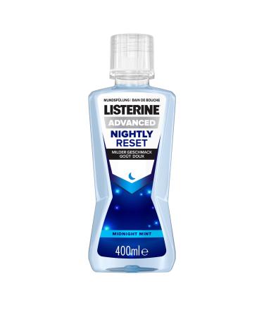Listerine Advanced Nightly Reset Mild taste (400 ml) mouthwash for reminalization of the enamel combats the traces of the day overnight and cleans 400 ml (1 Pack)