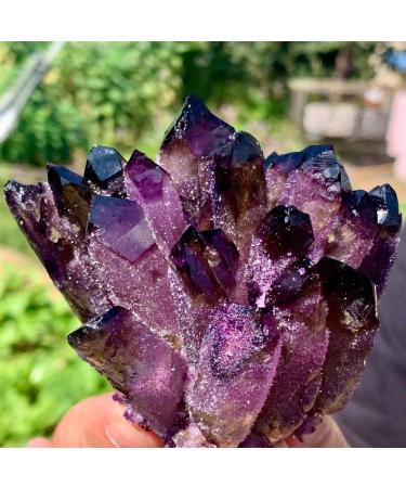 Room Decoration Natural Purple Crystal Cluster Specimen Home Office Degaussing Decor Gemstones (Size : 450-500g) - Buy Online on GoSupps.com