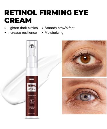 Retinol Firming Under Eye Cream Anti-Aging Serum for Dark Circles and Puffiness Under Eye Bags and Wrinkles Daily Wrinkle Treatment with Collagen - Buy Online on GoSupps.com