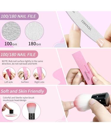 Venares Square Nail Tips Set - 500Pcs Short Fake Nails with Glue and Accessories - Buy Online on GoSupps.com