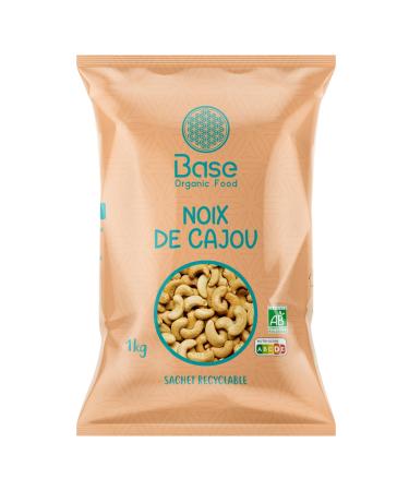 Organic Cashew Nuts 1kg | 100% Natural Cashew Nuts | Raw and unsalted | Non-GMO | Scented & Gourmet | IDEAL cooking recipes |