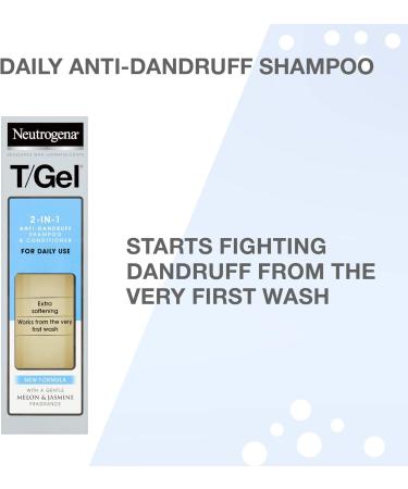 Neutrogena T/Gel 2-in-1 Anti-Dandruff Shampoo + Conditioner 125ml - Soothes Scalp & Fights Dandruff - Buy Online on GoSupps.com