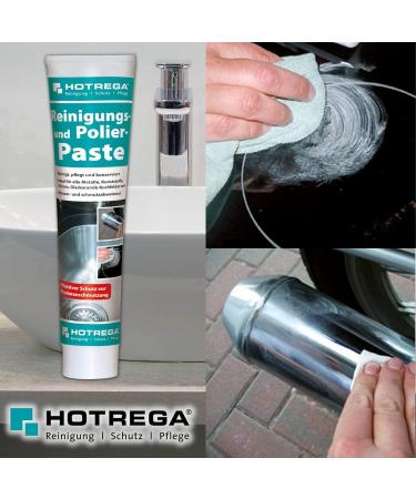 Buy HOTREGA Cleaning & Polishing Paste 125ml - 3x 125ml with Sponges & Microfiber Cloth | International Shipping Available - Buy Online on GoSupps.com