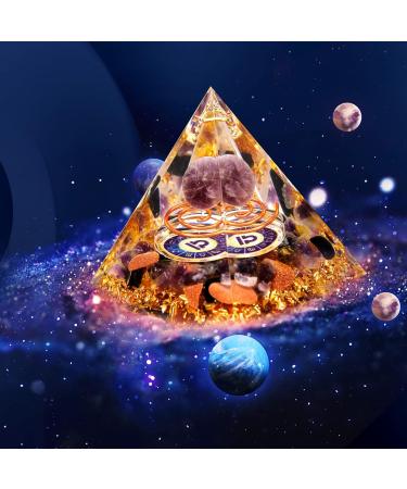 Vuuuuv Horoscope Orgon Pyramid & Zodiac Stones Gift Set - Scale Medicinal Crystal Collection for Spiritual Healing - Buy Online on GoSupps.com