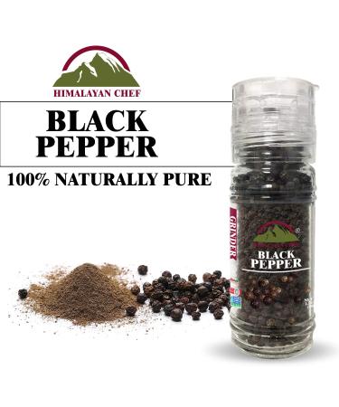 Himalayan Chef Black Pepper Grinder - 1.76 oz | Premium Quality | Freshly Ground | Natural and Healthy - Buy Online on GoSupps.com