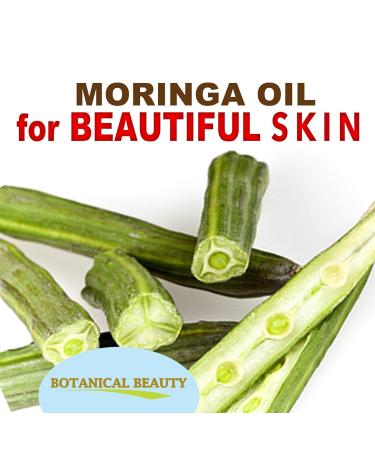 Botanical Beauty Organic Moringa Oil 100% Pure Natural Undiluted 0.5 Fl.oz.- 15 ml. for Face Skin Hair Lips Body Nails Rich in Vitamin C Vitamin E - Buy Online on GoSupps.com