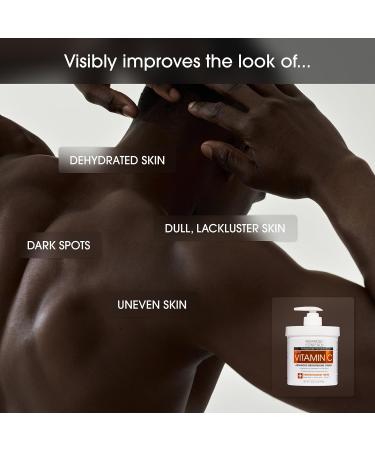 Advanced Clinicals Brightening Vitamin C Body Cream + AHA Exfoliating 10% Glycolic Acid & Lactic Acid Lotion 2PC Skincare Set For Women & Men To Reduce Appearance Of Dark Spots & Uneven Skin Tone 10% Glycolic Acid + Vitamin  - Buy Online on GoSupps.com