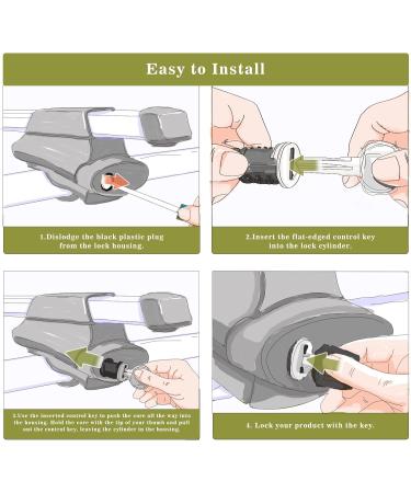 Yakima SKS Lock Cylinders 4 Pack with Cores and Keys | Compatible with Car Rack System Accessories - Buy Online on GoSupps.com