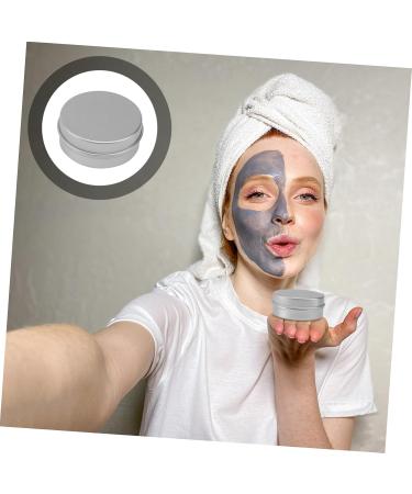 HAPINARY Box Lip Gloss Containers Cosmetic Mini Candle Round Metal Tins Small Cookie Tins Foldable Lap Desk Screw Lid Containers Jars Candle Making Tins Jars with Lid Tin Can Filling Travel - Buy Online on GoSupps.com