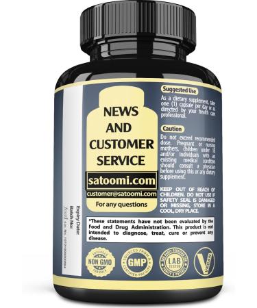 Satoomi 6in1 White Kidney Bean Extract Capsules - 6 Month Supply - Extra Blend with Olive Leaf, Green Coffee Bean & Green Tea - 180 Counts - Buy Online on GoSupps.com