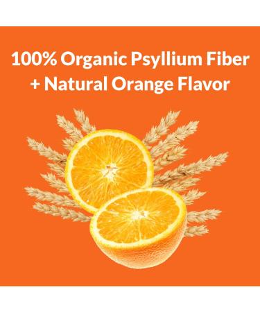 NuSyllium Organic Fiber - Natural Orange Flavor - 72 Servings (1.91lb/30.5oz) - Buy Online on GoSupps.com