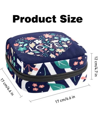 Buy Women's Band Storage Bag - Blue Heart Shaped Menstrual Cup & Makeup Organizer - Travel Friendly & Big Capacity - Buy Online on GoSupps.com