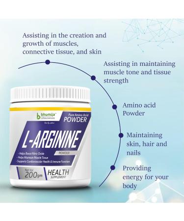 Bhumija Lifesciences L-Arginine Pre Workout (Amino Acid) Powder 200g. - Buy Online on GoSupps.com