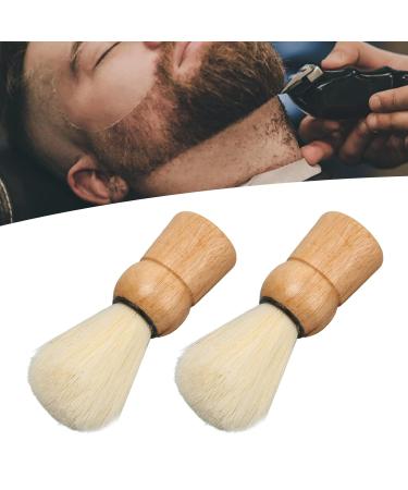 Angrek Professional Synthetic Shaving Brush Set - 2 Mini Wooden Handle Razors for Men | Perfect for Salons & Home Use - Buy Online on GoSupps.com