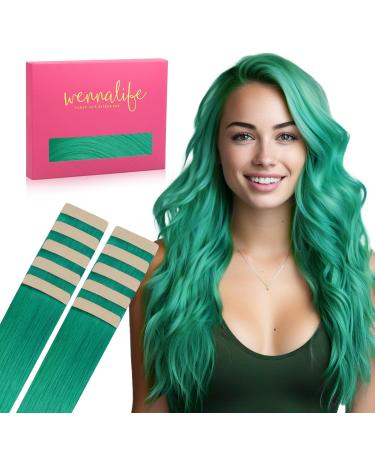 If -salt tape extensions real hair green 10pcs tape in extensions real hair 25g 45cm invisible hair extension real hair invisible smooth real hair extensions tape highlight for girls 45cm 25g 10pcs #green - Buy Online on GoSupps.com