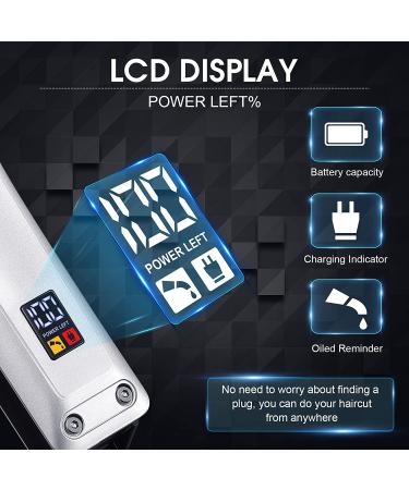 COMZIO Professional Cordless Hair Clippers for Men - Rechargeable Beard Trimmer with LED Display - Buy Online on GoSupps.com