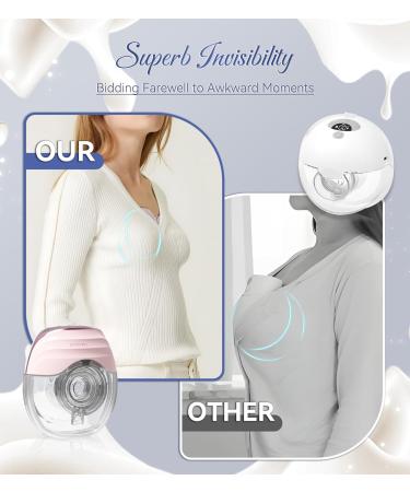 KISSBOBO Electric Breast Pump - Slim & Lightweight with Accessories | Perfect Gift Set for Moms & Couples (Pink) - Buy Online on GoSupps.com