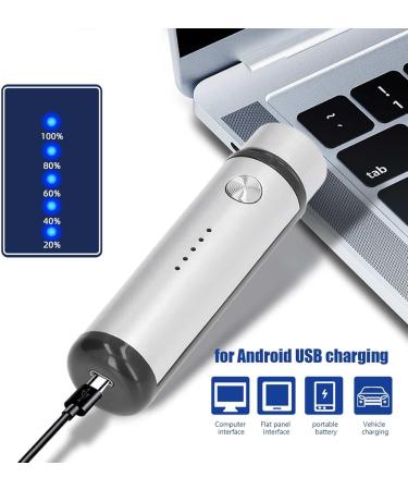 Mini USB Shaver Hypoallergenic Electric Shaver for Men (Silver) - Buy Online on GoSupps.com