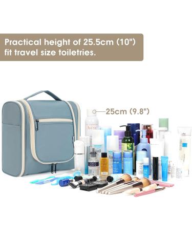 Large Greyish Blue Travel Hanging Toiletry Organizer for Women - Makeup & Cosmetic Bag - Buy Online on GoSupps.com