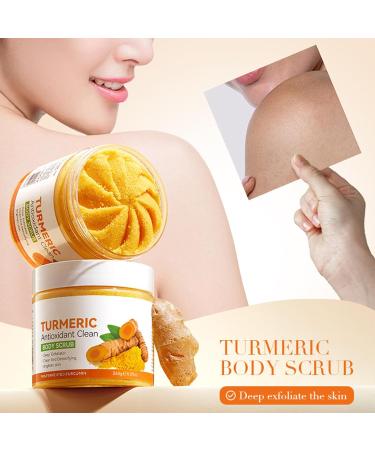 Turmeric Exfoliating Body Scrub - Exfoliator for Remove Dead Skin Deep Cleansing - Improve Dark Spots Acne Body Scrub - Hydrating & Exfoliating Exfoliator - Exfoliator for Body Care All Skin Types - Buy Online on GoSupps.com