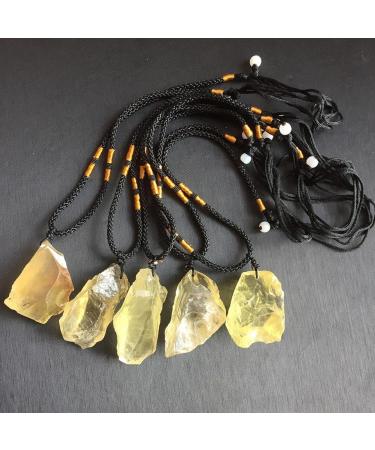 raw Crystals Stones Citrine Crystal Necklace for Home Decoration 1PC Natural Luster - Buy Online on GoSupps.com