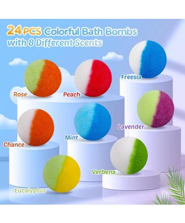 Bombes de bain pour enfants 24 bombes de bain avec surprise phosphorescente l'int rieur bain moussant color naturel et biologique pour enfants cadeau parfait pour gar ons et filles - Buy Online on GoSupps.com