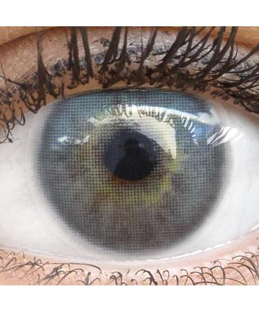 Shop Salo Gray Silicone Comfort Contact Lenses | Natural Gray Color | International Shipping - Glamlens 1 Pair - Buy Online on GoSupps.com