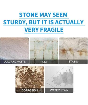 Stone Crystal Plating Agent Stone Stain Remover Cleaner Marble Cleaner Stain Remover Stone polishing Compound All-Purpose Stone Cleaner and Polish for Marble Granite Quartz and More (1pcs) - Buy Online on GoSupps.com