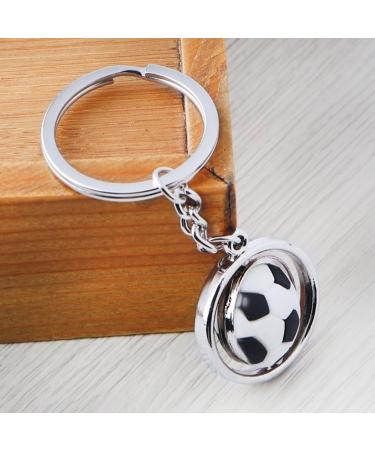 TOYMYTOY Football Keychain - Metal Rotating 3D Sports Keychain | Unique Birthday Gift | International Shipping Available - Buy Online on GoSupps.com
