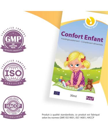 Confort Enfant - Natural Digestive Support with Chamomile Fennel and Caraway | Soothes Gases and Colic | Drops 30 ml - Buy Online on GoSupps.com