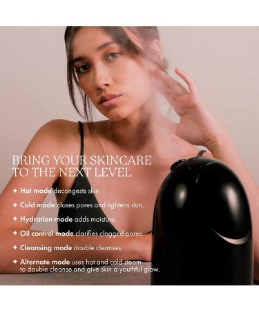Vanity Planet Senia Hot and Cold Facial Steamer - Onyx (Black) | Smart Steam Technology | 6 Customizable Beauty Modes - Buy Online on GoSupps.com