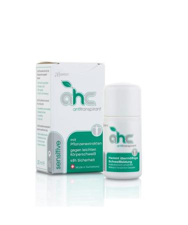 JV Cosmetics - AHC sensitive antiperspirant - against sweating on sensitive skin areas (30 ml) 30 ml (1 pack)