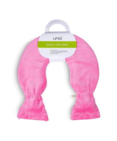 Premium hot water bottle PVC for the neck and shoulder neck heat bottle high -quality softer fleece cover with extra feeding 2 liters Velcro fastener BS1970: 2012 certified - new model (pink)