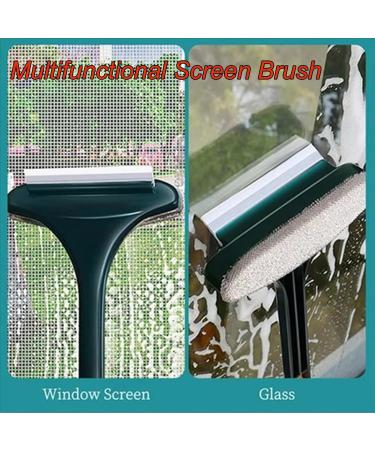 Realisticm 2 in 1 Mesh Cleaner Brush 2 in 1 Multifunctional Screen Brush Window Screen Cleaner Brush with Scraper Double Sided Wet and Dry Dual Use Extendable Removable Cleaner Brush (2pcs-D) - Buy Online on GoSupps.com