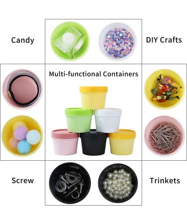 Longway 3.4oz/100ml Leakproof Cosmetic Pot Jar - Wide-Mouth Plastic Mask Container for Beauty Products, Slime Making, Travel Storage - 100% BPA Free (Pink) - Buy Online on GoSupps.com