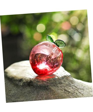 ABOOFAN 4pcs Peach Ornaments Artificial Fruit Peaches Lifelike Peach Figurine Decorative Fruit Prop Room Decor Aesthetic Glass Fruit Figurine Peach Statue Props Crystal Kitchen Cabinet - Buy Online on GoSupps.com