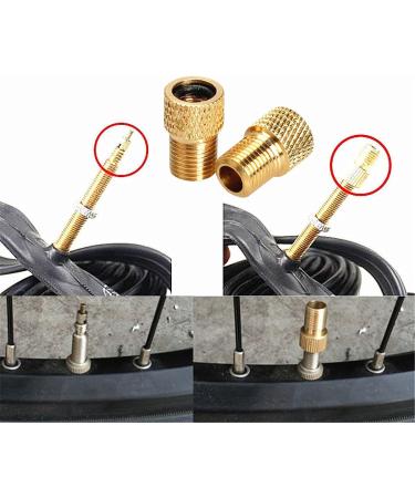Osymoker Anodized Alloy Presta Valve Caps + Copper Presta to Schrader Adaptor for Bike, Car, Tube Pump - Premium Valve Converter Tools - Buy Online on GoSupps.com