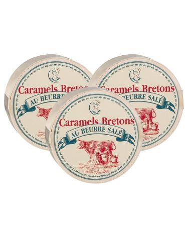 La Maison d'Armorine caramel candy with salted butter wooden box from France 3 x 50 g