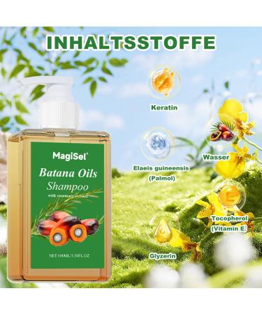  MagiSel Batana Oil Hair Growth Shampoo 100ml strengthening and regrowth formula for men and women with thinning hair or hair loss enriched with rosemary to nourish the - Buy Online on GoSupps.com