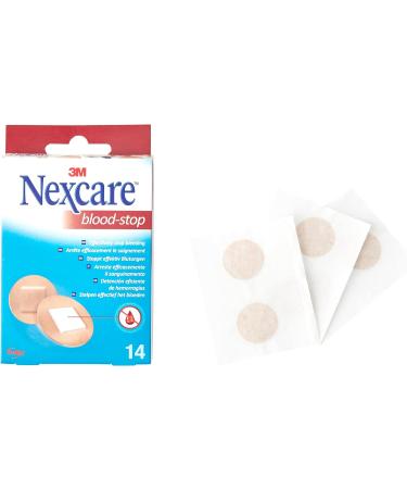 Nexcare Blood Stop Spots - 22mm First Aid Plasters (2-Pack 14 Pieces) for Quick Wound Care & Small Cuts - Buy Online on GoSupps.com