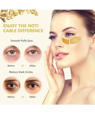 Reusable Anti-Aging Eye Pads - 60 PCs for Dark Circles Puffiness & Moisture | Hydrating Eye Masks with Hyaluronic Acid - Buy Online on GoSupps.com