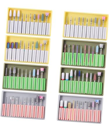 minkissy 2 Sets Nail Polish Tools Nail Art Tool Nail Supplies Kit Tungsten Carbide Nail Drill Electric Nail Filer Nail File Electric Nail Drill Bits Nail Drill Tool Grinding Head Remover 5x1cmx2pcs Greenx2pcs - Buy Online on GoSupps.com