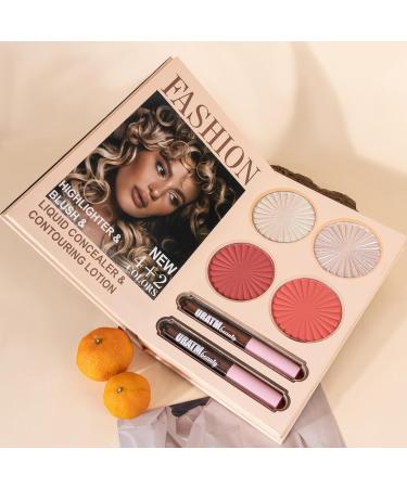 Makeup Palette - 30 Colors Highlighter Blush - Makeup Set Eyeshadow Highlighter Beauty | For Cheeks and Face Daily Use Travel Parties Birthday Wedding Women - Buy Online on GoSupps.com