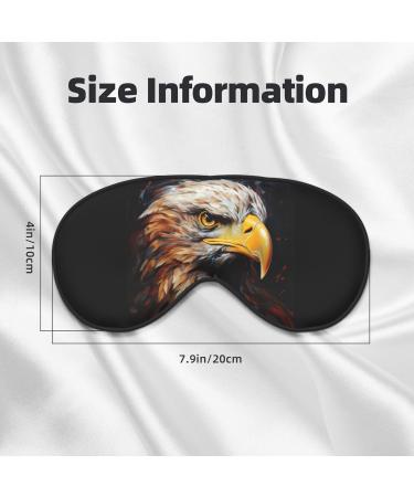 BREAUX Eagle Print Double Sided Eye Mask - Blackout Sleep Mask for Men & Women | All Night Comfort - Buy Online on GoSupps.com