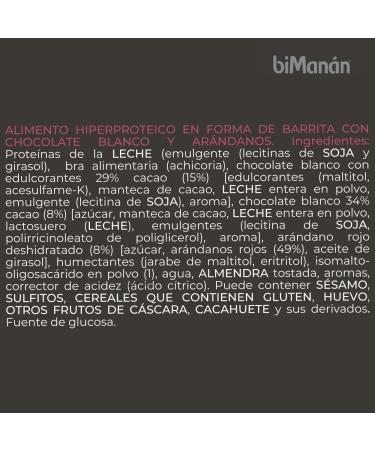  BiMan n biMan n beFIT White Chocolate Cranberry Protein Bar for Toning Your Muscle Mass - Display 20 Pieces - Buy Online on GoSupps.com