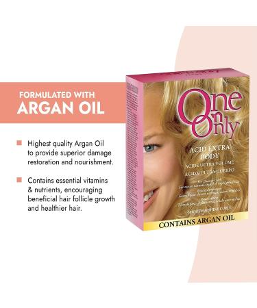 One 'n Only Acid Extra Body Perm with Argan Oil - Bouncy Curls, Manageable Hair with Firm and Even Curls - Buy Online on GoSupps.com