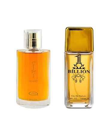 Choco Musk&1 Billion Men s Cologne-Rich Chocolate & Musk Eau De Toilette Long-Lasting Scent Perfume for Men Elegant Bottle 3.4 Fl Oz Fragrance for Refined Occasions Choco Musk&1 Billion 2.53 Fl Oz (Pack of 2)