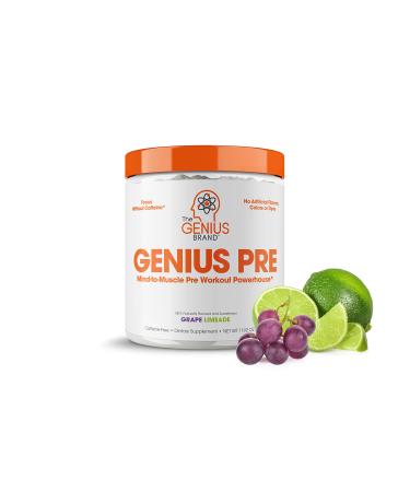 Genius Pre Workout Caffeine-Free - Grape Limeade -338 Grams